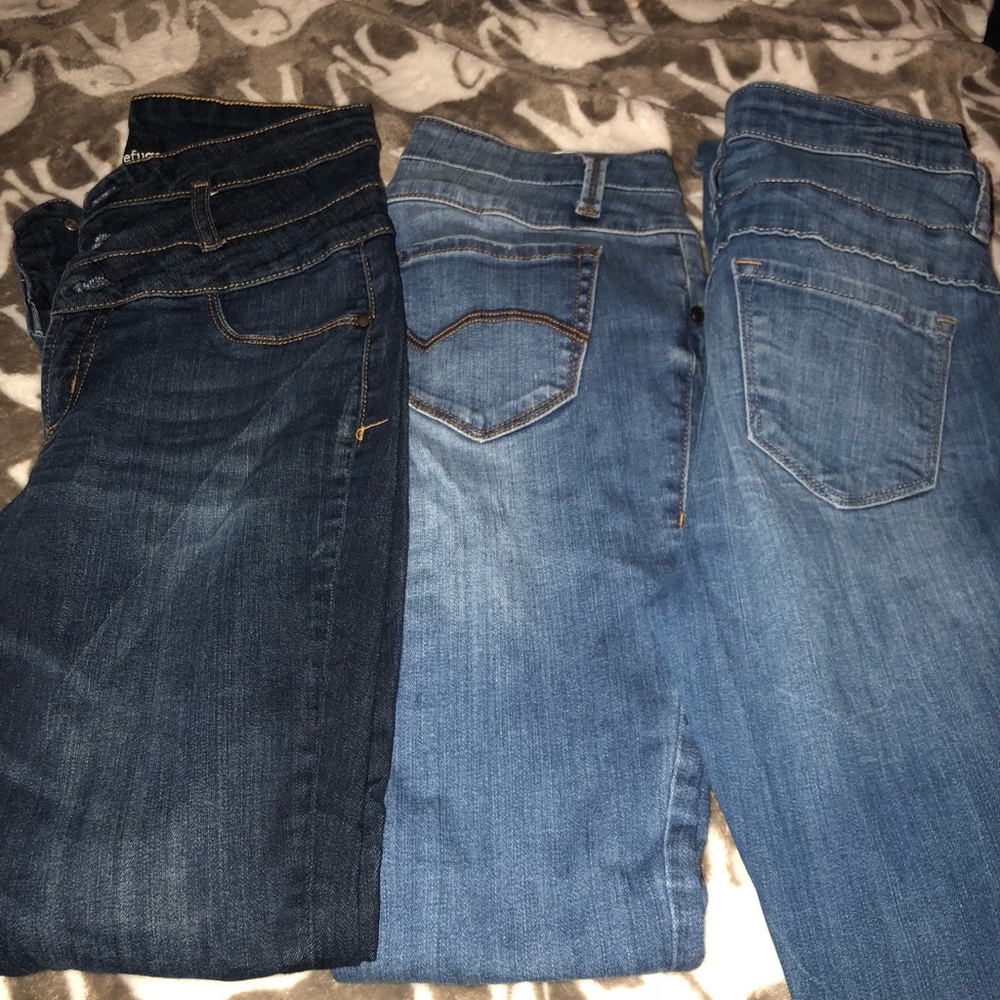 High rise skinny jeans $25 for all 3